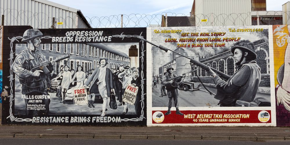 You will see the International Peace Wall on the West Belfast walking tour