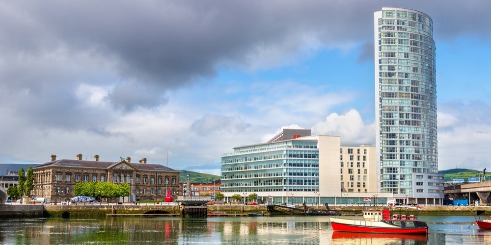 The River Lagan which you will see on the Best of Belfast walking tour