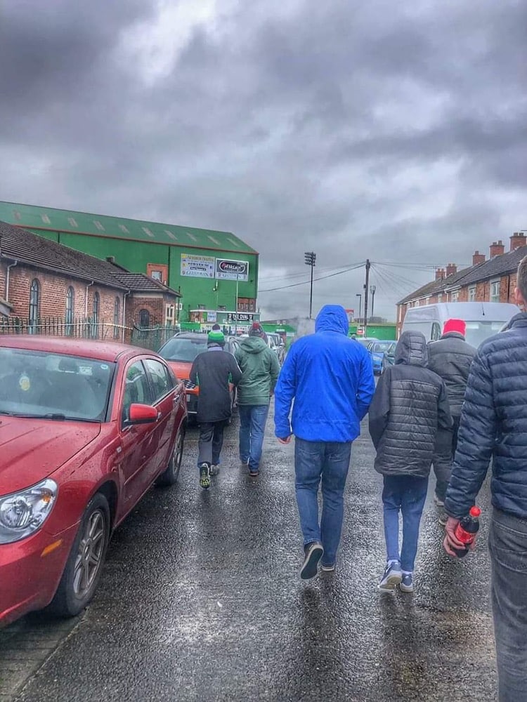 You need to wear your big coat when you go to football matches in Belfast