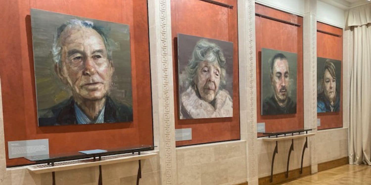 The Colin Davidson exhibition 'Silent Testimony' at the Long Gallery in Stormont, marking the 25th Anniversary of the Good Friday Agreement