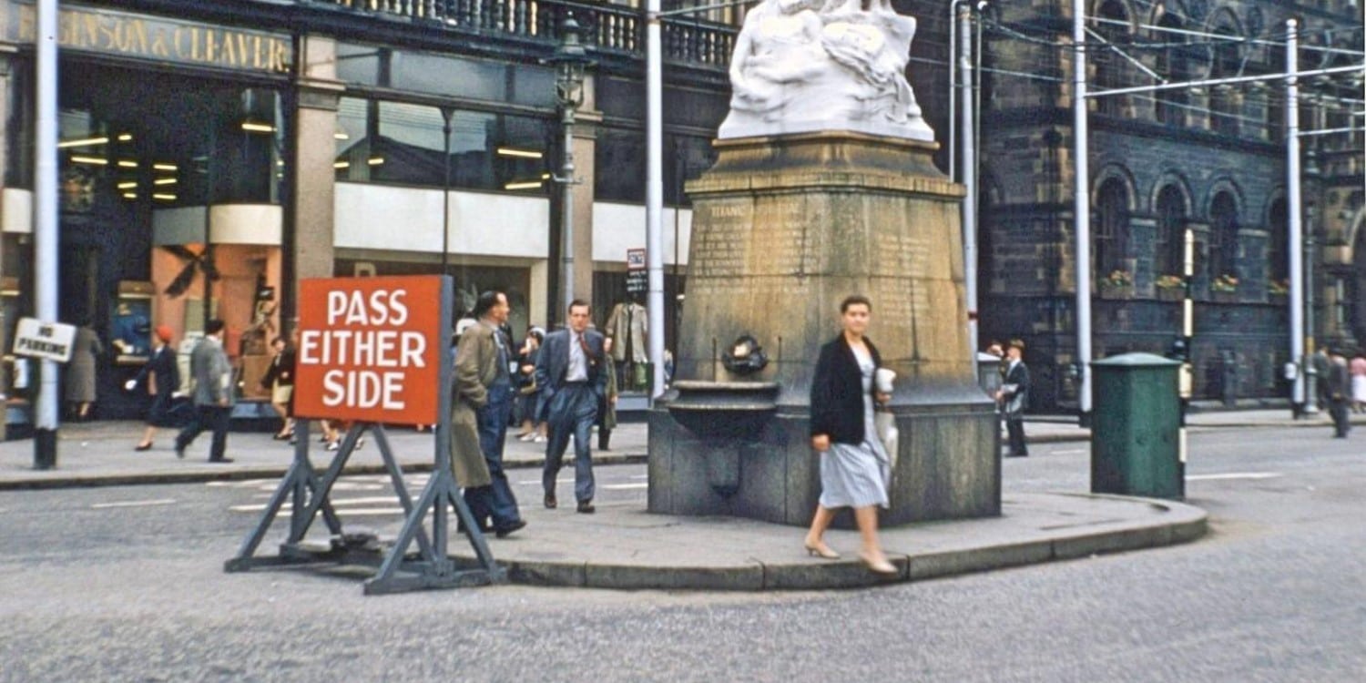 The old location of the Titanic memorial